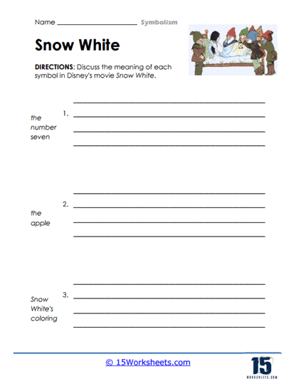 Snow White Worksheet