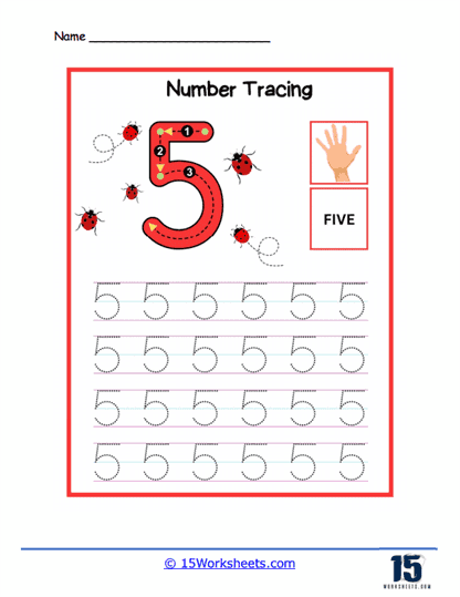 Number Tracing #6