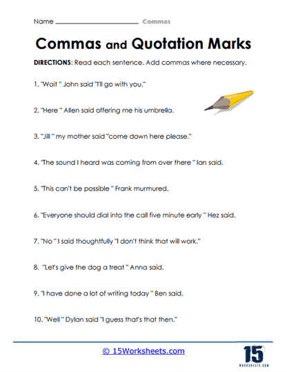 Commas #6