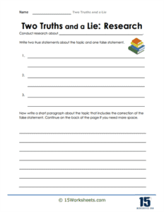 Two Truths and a Lie Worksheets 15 Worksheets com Two Truths and a Lie Worksheets 15 Worksheets com
