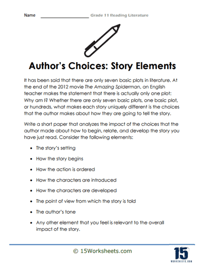 Analyzing Author's Choices