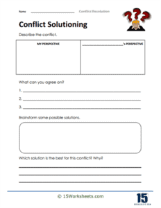 Conflict Resolution Worksheets - 15 Worksheets.com