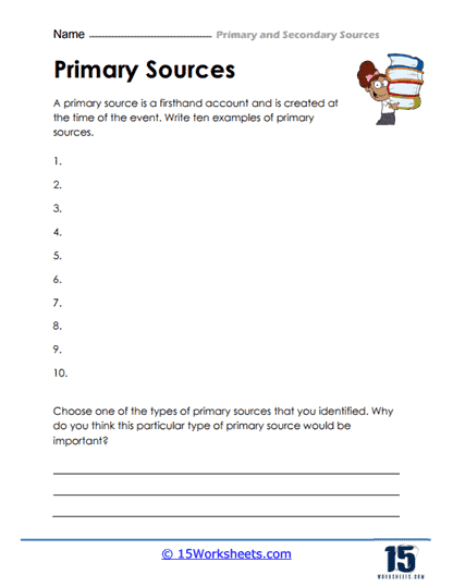 Primary and Secondary Sources #7