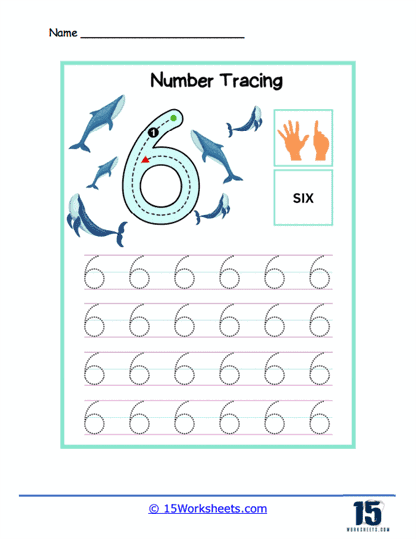 Number Tracing #7
