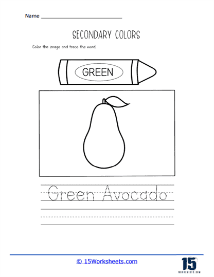 Green Avocado Worksheet