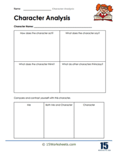 Character Analysis Worksheets - 15 Worksheets.com