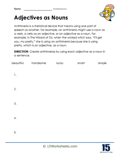 Adjective As A Noun