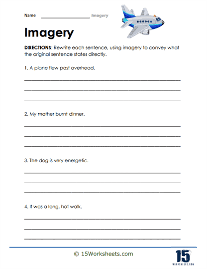 Directly Stated Worksheet