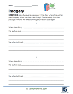 Imagery Worksheets - 15 Worksheets.com