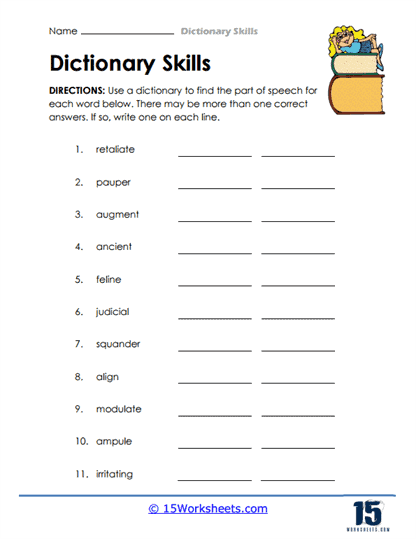 Dictionary Skills #8