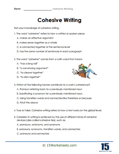 Cohesive Writing #8