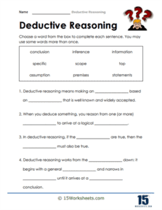 Deductive Reasoning Worksheets - 15 Worksheets.com