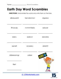 Word Scrambles Worksheets - 15 Worksheets.com
