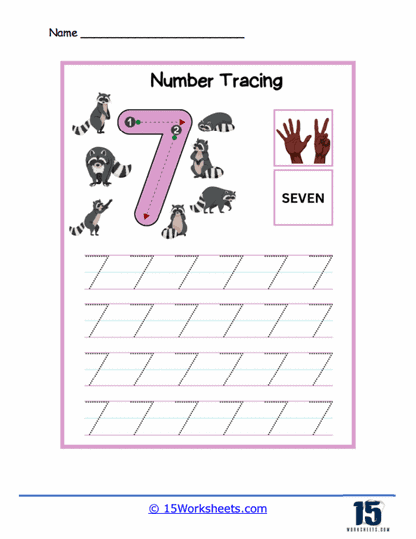 Number Tracing #8