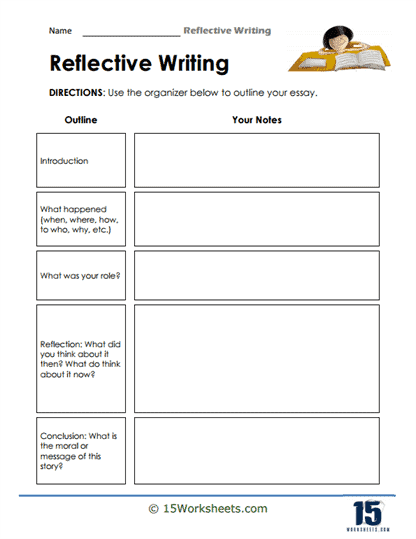 Reflective Writing Worksheets - 15 Worksheets.com