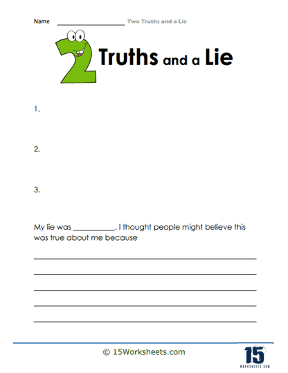 Two Truths and a Lie #8