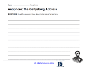 Anaphora Worksheets - 15 Worksheets.com
