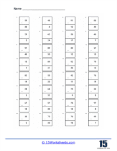 Missing Subtrahends Worksheets | Subtraction - 15 Worksheets.com