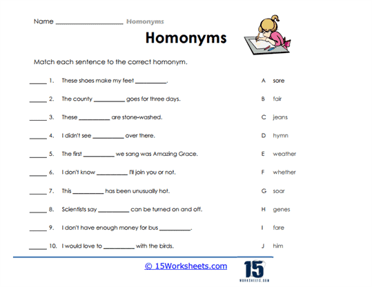 Making Sense of Homonyms