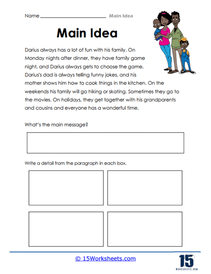 Finding Main Idea Supporting Details