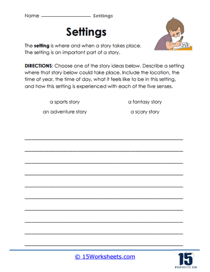 Settings Worksheets - 15 Worksheets.com