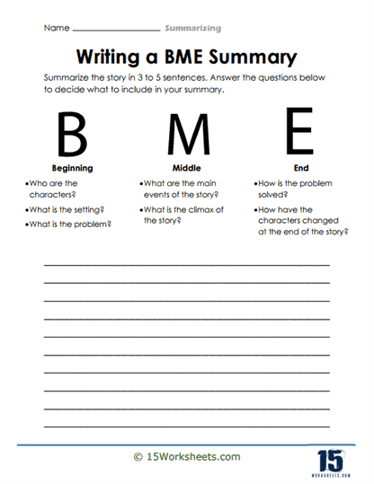 Writing A BME Summary