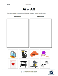 ar Words Worksheets | Phonics Patterns - 15 Worksheets.com
