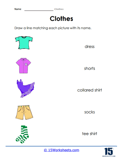 Clothing Worksheets - 15 Worksheets.com