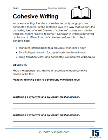Cohesive Writing #9