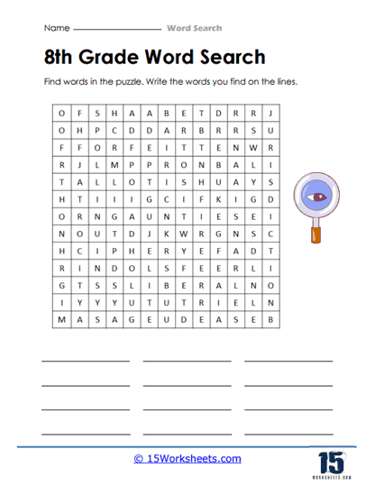 Word Searches #9