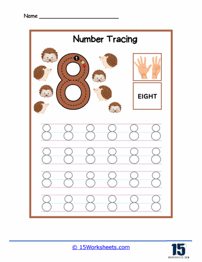 Number Tracing #9