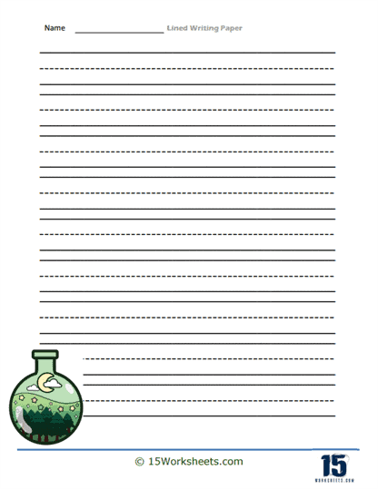 Lined Writing Paper #9