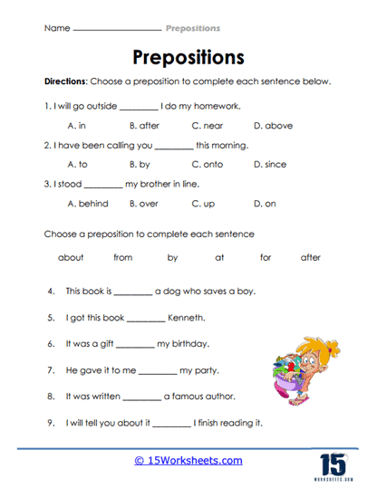 Preposition Selection
