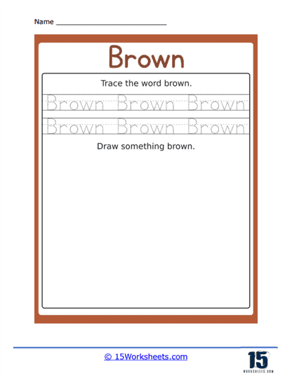 Something Brown Worksheet