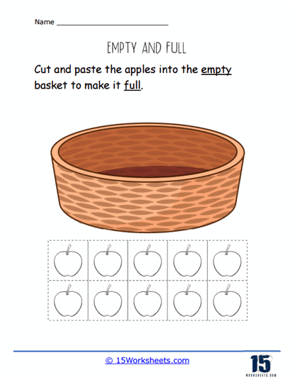 Fill the Basket Worksheet
