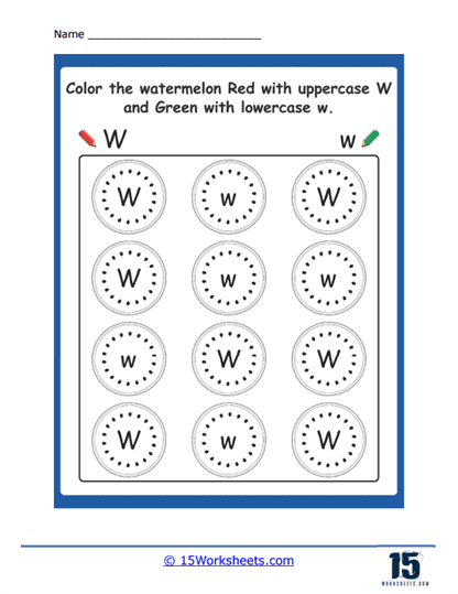 Green and Red Wheels Worksheet