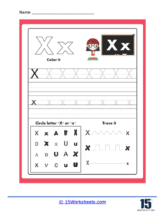 Letter X Worksheets - 15 Worksheets.com