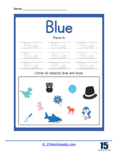 Blue Worksheets - 15 Worksheets.com