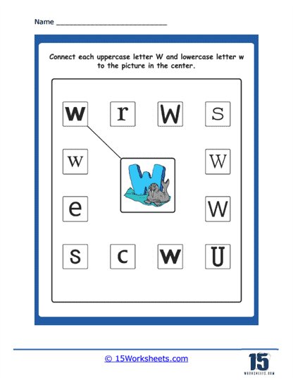 Connect the Ws Worksheet