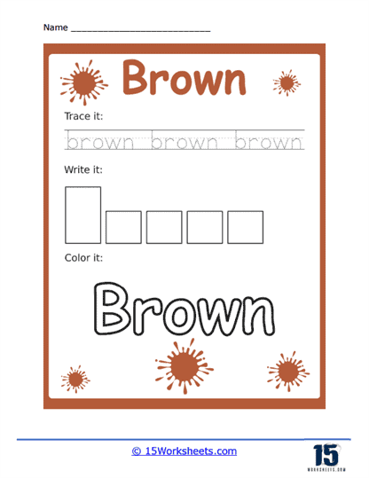 3 Brown Skills Worksheet