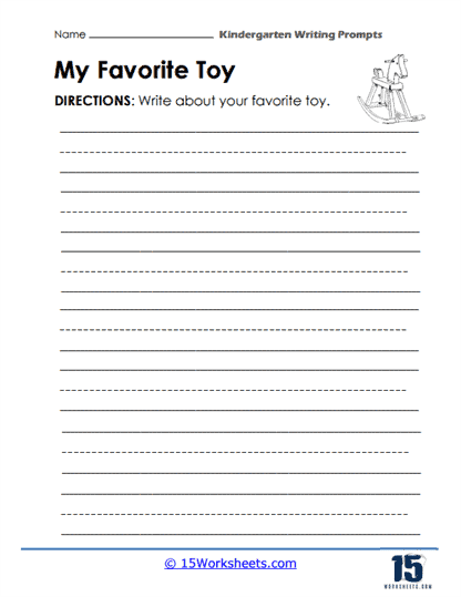My Favorite Toy Worksheet