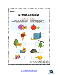 In Front of or Behind Worksheets - 15 Worksheets.com