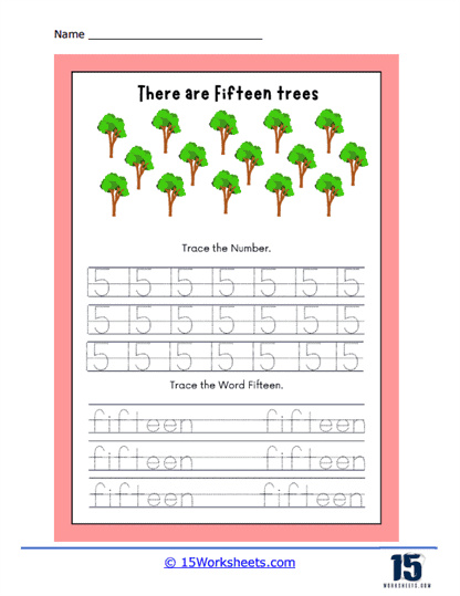 Treetop Numbers Adventure! Worksheet