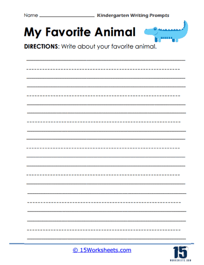 My Favorite Animal Worksheet
