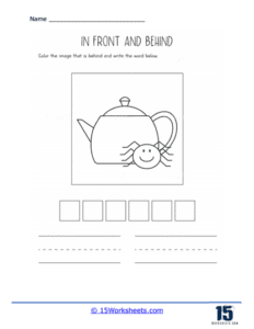 In Front of or Behind Worksheets - 15 Worksheets.com