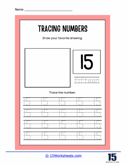 A Number Tracing Adventure Worksheet