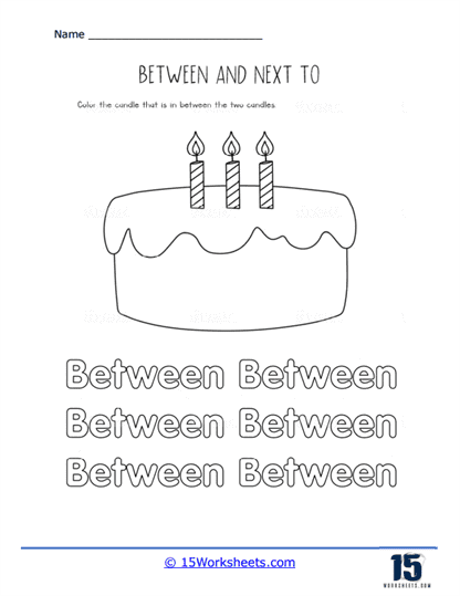 Birthday Candles Worksheet
