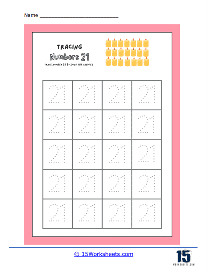 Trace Away Worksheet