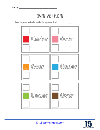 Deal With Colors Worksheet