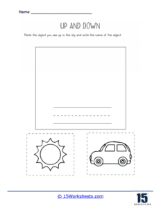 Up or Down Worksheets | Position Usage and Context - 15 Worksheets.com
